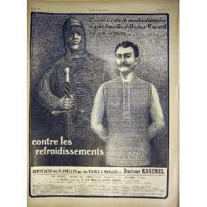  Advert Rasurel Vest Chain Mail French Print 1917