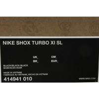 NEW Nike SHOX TURBO XI SL Men RUNNING Shoe US 14 BLACK  