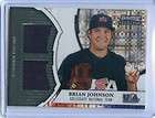 BRIAN JOHNSON 2x GU JERSEY 2011 BOWMAN STERLING XFRACTO