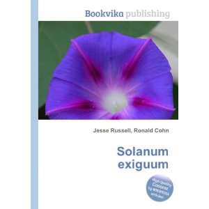  Solanum exiguum Ronald Cohn Jesse Russell Books