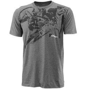    Thor Motocross Crossed Up T Shirt   Large/Charcoal Automotive