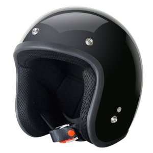  Rebel Helmets   Rebel Classic Open Face Helmet Black 