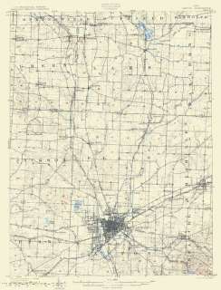 USGS TOPO MAP CANTON QUAD OHIO (OH/STARK CO.) 1903 MOTP  