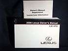 2006 Lexus LX470 Factory Owners Manual W/ Supplement 06