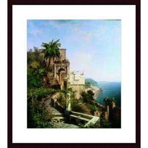   Amalfi Coast   Artist RICHARD FRANZ UNTERBERGER  Poster Size 19 X 19