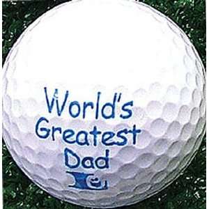 Joke Ball Worlds Greatest Dad Golf Ball  Sports 