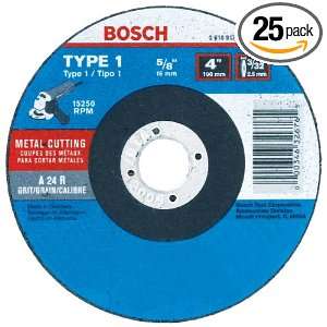 Bosch CW1M400 Type 1 Metal Cutting Wheel, 4 1/2 Inch 3/32 by 5/8 Inch 