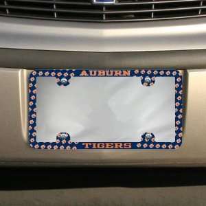  NCAA Auburn Tigers Thin Rim Mini Logo License Plate Frame 