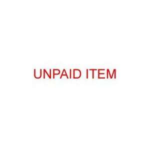  UNPAID ITEM Rubber Stamp for office use self inking 
