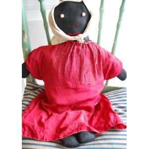  Early Antique Rag Doll in Childs Dress 