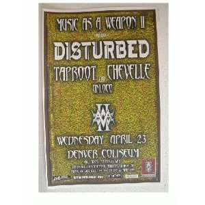    Disturbed Taproot Chevelle Unloco Handbill Poster 