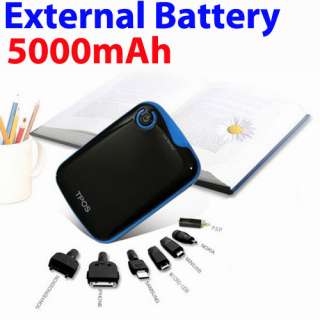Universal External 5000mAh Battery USB Charger For iPhone/Nokia 