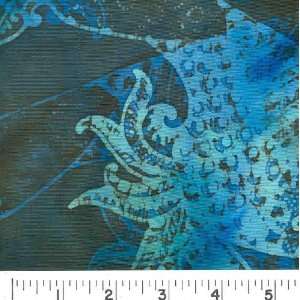  45 Wide Tonga Batik   Miharri Spruce Fabric By The Yard 