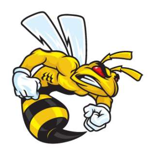 Angry Bee hornet Attack Decals Stickers motorbike vinyl Car Window 
