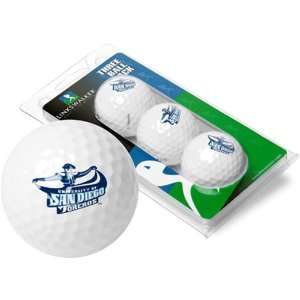  San Diego Toreros NCAA 3 Golf Ball Sleeve Pack Sports 