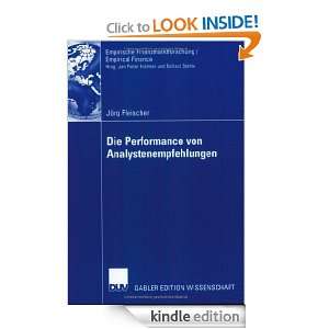 Die Performance von Analystenempfehlungen (Empirische 