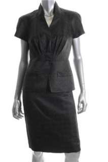 Anne Klein Suit Luxembourg Skirt Black Textured Misses 2  