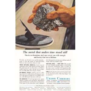 Print Ad 1954 Union Carbide Chromium Union Carbide  