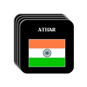  India   ATHAR Set of 4 Mini Mousepad Coasters 