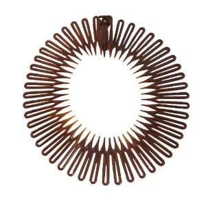 Full Circle Spring Head Band Comb In Classic Tortoise Shell With Deep 