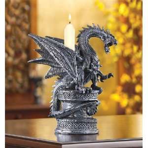  Granite Dragon Candleholder