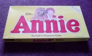 VINTAGE ANNIE BOARD GAME 1981 PARKER BROTHERS COMPLETE  