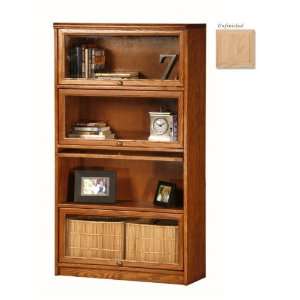  5334PLUN Promo 4 Door Lawyer Bookcase   Unfinished