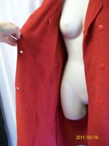 CREW red long duster cardigan sweater size M  
