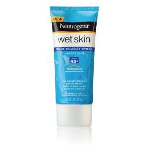  Neutrogena Wet Skin Sunblock Lotion SPF 45, 3 Ounce 