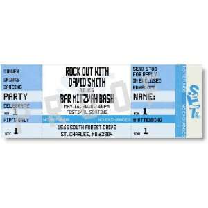  Rockout Bar Mitzvah Ticket Invitations