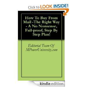 How To Buy From Mail  The Right Way   A No Nonsense, Fail proof, Step 