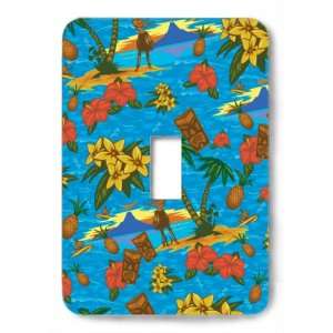   Tiki Collage Decorative Steel Switchplate Cover