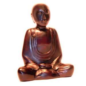  Meditating Monk Figurine   4.5 Resin