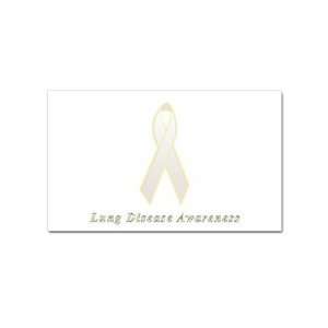  Lung Disease Awareness Rectangular Sticker Office 