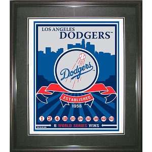   Angeles Dodgers Framed Limited Edition Screen Print