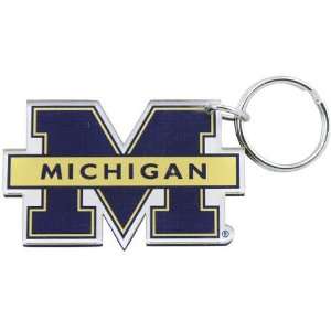   Michigan Wolverines High Definition Logo Keychain