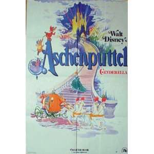  Cinderella Poster German 27x40 Ilene Woods William Phipps 