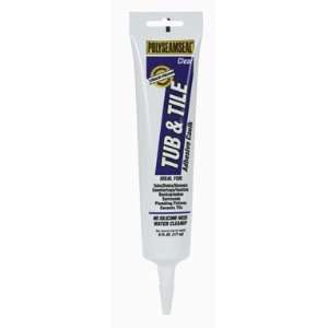  Tub And Tile Caulk, Polyseamseal, Clear, Paintable, 6 Oz 