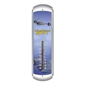  SR 71 Blackbird Aviation Thermometer   Garage Art Signs 