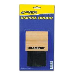 Baseball Umpire Equipment   Wood Handle Umpire Brush; Blister Pack 