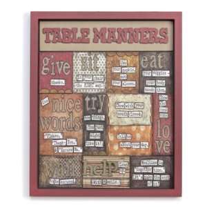  Table Manners Wall Art