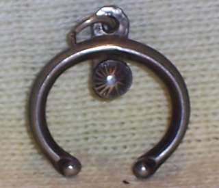 VINTAGE Sterling SOUTHWESTERN INDIAN NAJA Charm UNUSUAL  