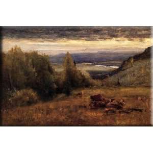   Mountains 16x10 Streched Canvas Art by Inness, George