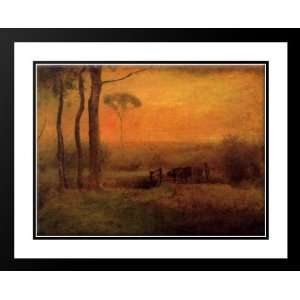 Inness, George 36x28 Framed and Double Matted Pastoral Landscape At 