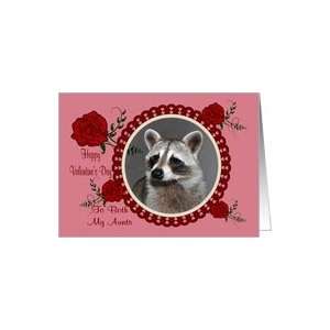  Valentines Day To Both My Aunts, Raccoon in a heart frame 