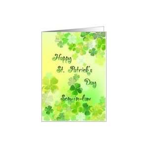  Son in law St. Patricks Day   Clovers Card Health 