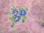 cabbage rose fabric blue  