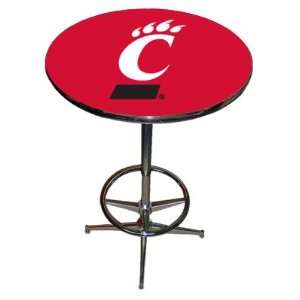  Cincinnati Bearcats College Laminated Pub Table w/chrome 