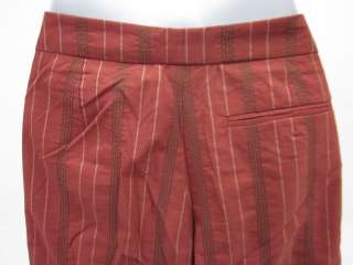 APARA Red Brown Yellow Stripes Dress Pants Slacks Sz 42  