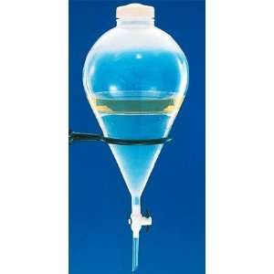 Nalgene Squibb Transparent FEP, Pear Shaped Separatory Funnels with 